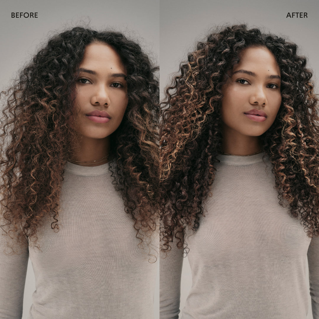 before and after TheHydratingConditioner